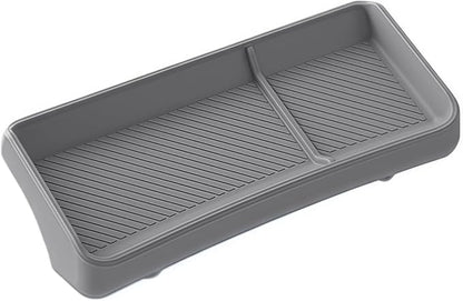 GGCLIMAX Car Organizer Silicone Dashboard Storage Tray Compatible with Tesla Model 3 Highland 2024 Rear Screen Organizer Non Destructive Installation Anti Slip Design(GREY)