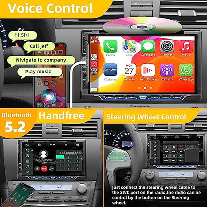 Double Din Car Stereo with CD