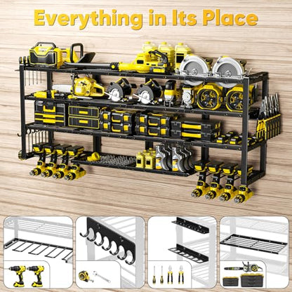 Extra Large 64" W Power Tool Organizer Wall Mount