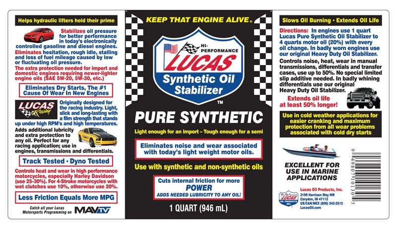 10130 Pure Synthetic Oil Stabilizer