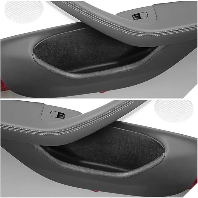 Car Door Storage Box Compatible for Tesla Model 3 Highland 2024 TPE Rear Door All-Inclusive Car Door Slot Storage Pocket Auto Accessories