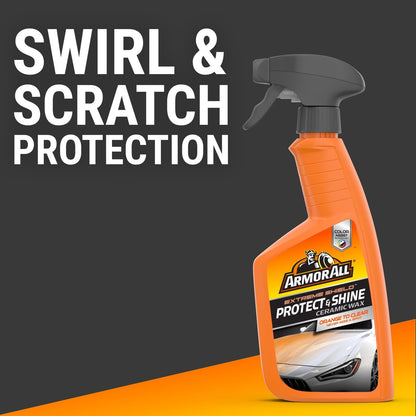 Armor All Extreme Shield Protect & Shine Ceramic Wax, Color Changing Spray Car Wax, 16 Fl Oz Bottle