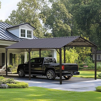 10x20ft Carport Metal Heavy Duty Carports Car Shelter