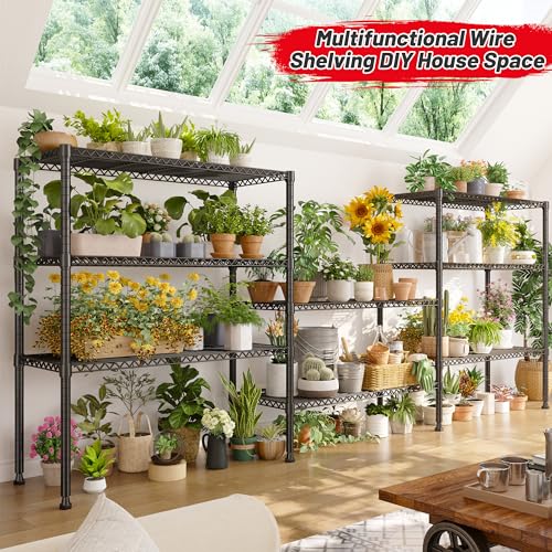 35.5"W 4 Tier Wire Shelving