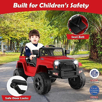 Ride on Car 12V Battery Powered Truck Vehicle with Remote Control