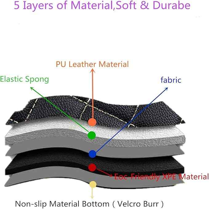 Custom Making Car Floor Mats Compatible with Audi BMW Mercedes-Benz Toyota Lexus Honda Infiniti Nissan Hyundai Kia All Models 2005-2026 (Striped Dark Brown)