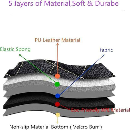 Custom Making Car Floor Mats Compatible with Audi BMW Mercedes-Benz Toyota Lexus Honda Infiniti Nissan Hyundai Kia All Models 2005-2026 (Striped Black Red)