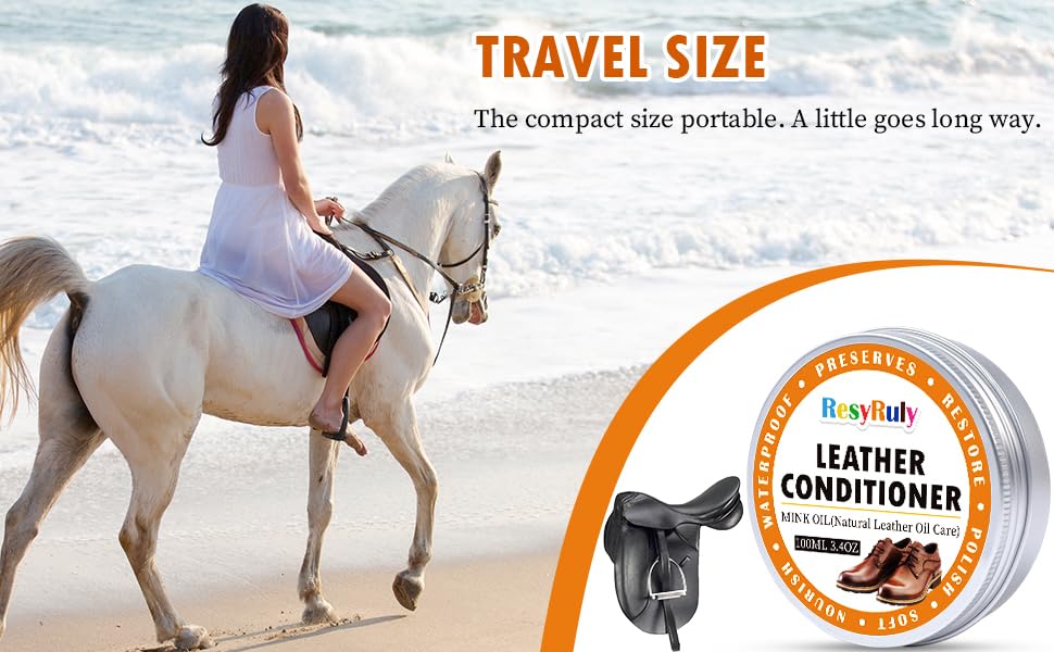 Mink Oil Paste Leather Conditioner Boots Wax Waterproof Smooth Couch Purse Shoes Bag Jacket Soft Polish Furniture Salve Sofa Car Seat Restore Shine Saddles Baseball Glove Natural Leather Care Balm