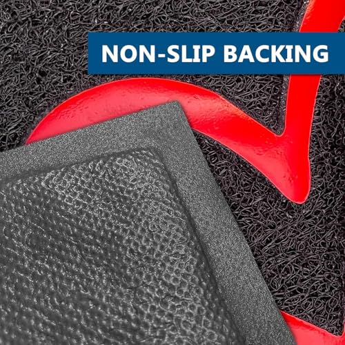Door Mat 2 Pack Outside Inside Home Doormat 30"x17.5" Durable Floor Mat Non Slip Rug Ultra Absorb Mud Easy Clean Front Doormat for Garage (7.3 Sq Ft)