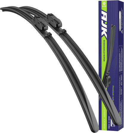 AJK Front Windshield Wiper for Mazda 6 2018 2019 2020 2021, Original Equipment Window Wipers Blades, Conventional, Vehicle Specific Fit, Pack of 2
