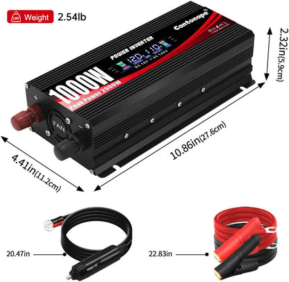 1000 Watt Power Inverter DC 12V to 110V