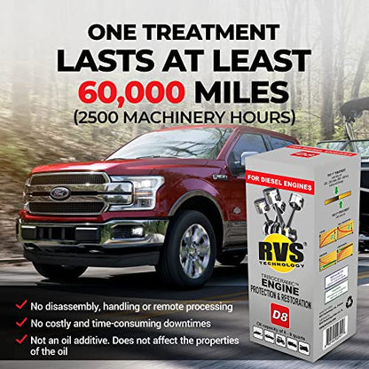 D8 engine oil treatment