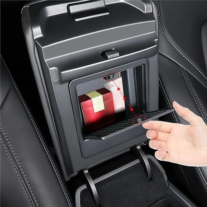 GGCLIMAX Car Organizers And Storage Car Central Console Armrest Box Storage Tray Compatible with Tesla Model 3/Y 2017-2025 ABS Plastic Organizer Car Essentials