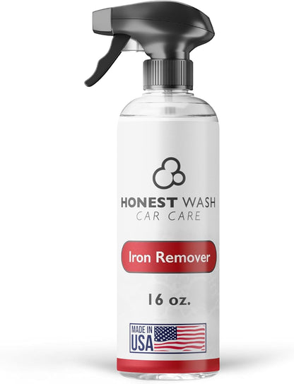 Honest Wash Iron Remover Car Detailing – Powerful Solution for Dissolving Brake Dust, Dirt, and Grime | Visible Reaction for Deep Cleaning | Safe for All Wheel and Surface Types (16 Fl Oz) - AutoBay