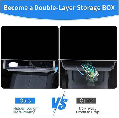 Center Console Screen Under Storage Box Compatible For Tesla Model 3/Y Juniper/Launch 2026, Center Console Hidden Storage Organizer Tray(Before 2023 Model 3Y)
