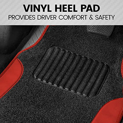 PolyPro Red Car Seat Covers Full Set with 4