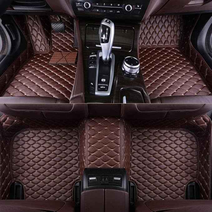 Custom Making Car Floor Mats Compatible with Audi BMW Mercedes-Benz Toyota Lexus Honda Infiniti Nissan Hyundai Kia All Models 2005-2026 (Dark Brown)
