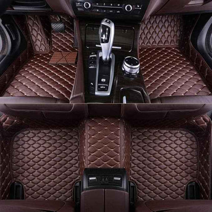 Custom Making Car Floor Mats Compatible with Audi BMW Mercedes-Benz Toyota Lexus Honda Infiniti Nissan Hyundai Kia All Models 2005-2026 (Dark Brown)