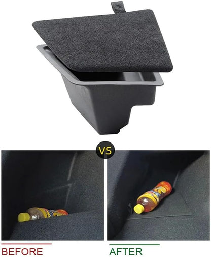 Car Rear Trunk Left Storage Box Organizer Interior Space Trunk Organizer Case Compatible For Tesla Model 3 2022