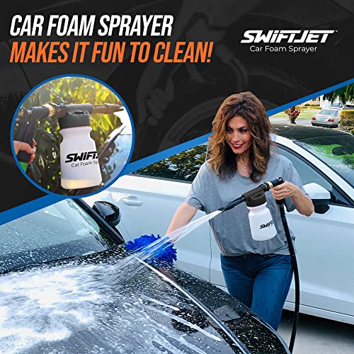 Car Wash Foam Gun + Microfiber Wash Mitt