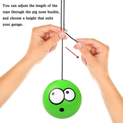 Double Garage Parking Aid-Parking Ball Guide System, Parking Assistant kit Includes a retracting Ball Sensor Assist Solution.A Perfect Garage Parking Indicator (Funny Twin Expression)