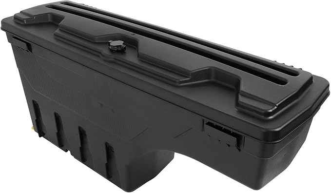 SCITOO Truck Bed Tool Box for Chevrolet Silverado for GMC Sierra 2008-2019 Left & Right Side,Multi-Compartment Dividers Organized Storage,Heavy Duty & No-Drill Installation