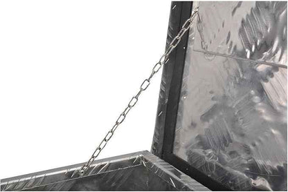 30 Inch Aluminum Tool Box 5 Bar Tread Chest Box Flatbox for Truck Car Outdoor Trailer Pickup Underbody RV ATV Storage Bed ToolBox w/Lock and Keys Silver (30"X13"X10")