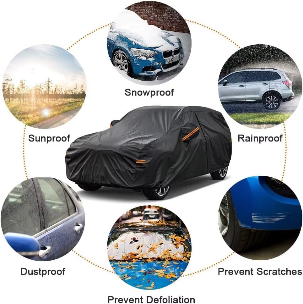 7 Layers Waterproof Hatchback Car Cover for Volkswagen Golf
