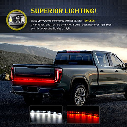 48” 49” LED Tailgate Light Strip 90 LED Red