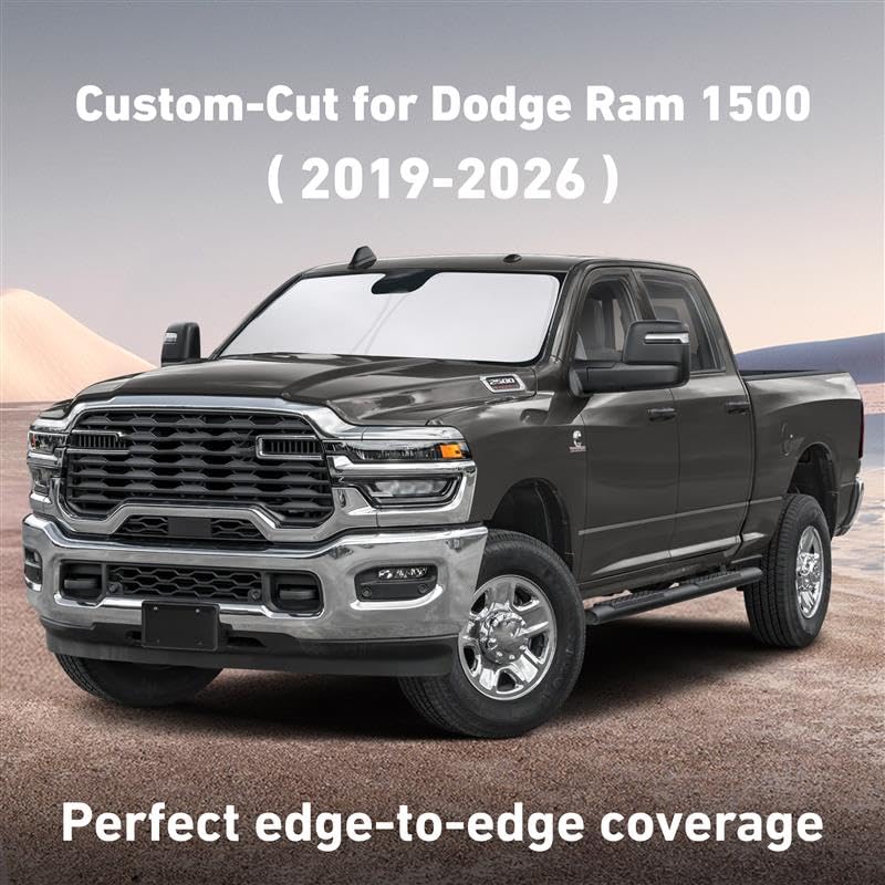 Windshield Sunshade Compatible for Dodge Ram 1500 2019