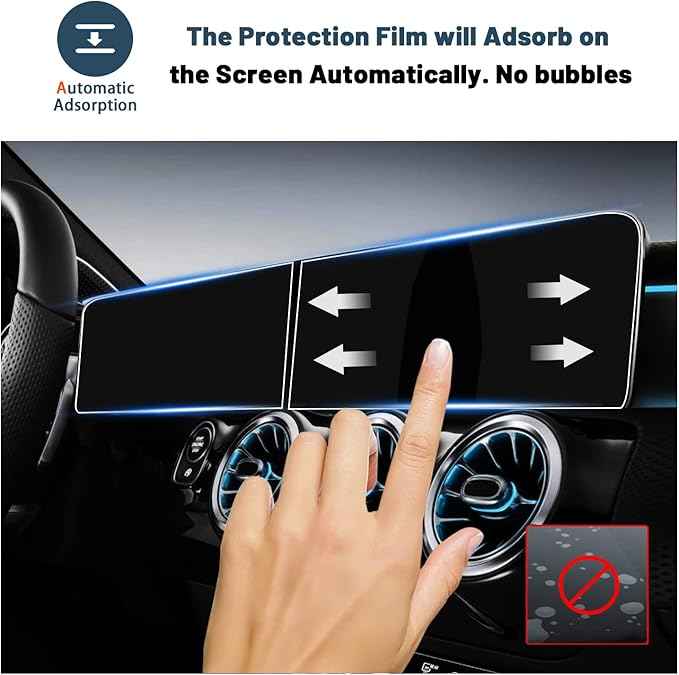 2020-2025 2026 GLB 250 Screen Protector for Benz GLB 250 10.25" Split Screen,for Mercedes Benz GLB 250 Accessories 9 HD Anti-glare Tempered Glass Compatible with 2020-2026 Mercedes GLB 250(2PCS)