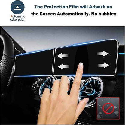 2020-2025 2026 GLB 250 Screen Protector for Benz GLB 250 10.25" Split Screen,for Mercedes Benz GLB 250 Accessories 9 HD Anti-glare Tempered Glass Compatible with 2020-2026 Mercedes GLB 250(2PCS)