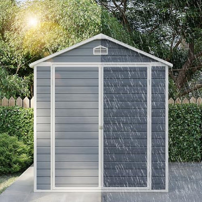 8x6 FT Outdoor Plastic Shed