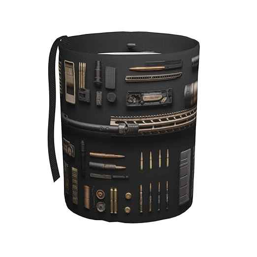 Gun Military Gear Arsenal Set Car Trash Can Waterproof Hanging Trash Bin Collapsible Garbage Can for Car Accessories Travel Camping Kitchen Home