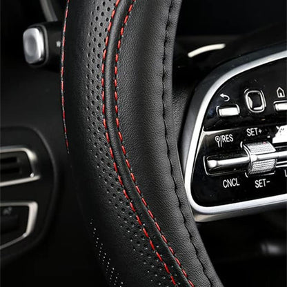 Genuine Leather Steering Wheel Cover