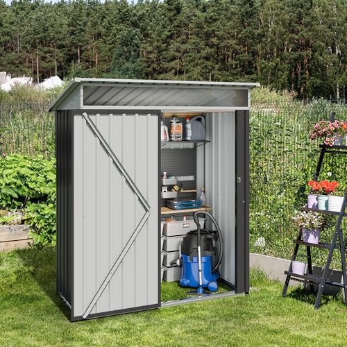 JY QAQA 5x3 FT Outdoor Garden Storage Shed