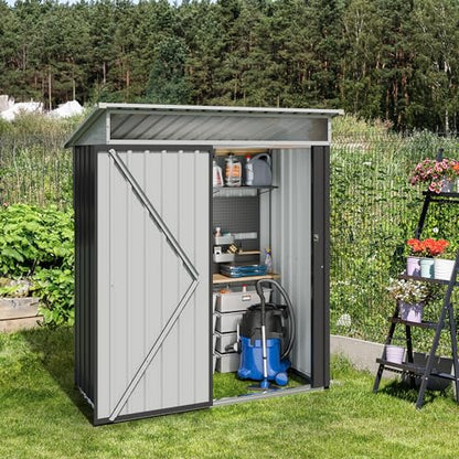JY QAQA 5x3 FT Outdoor Garden Storage Shed