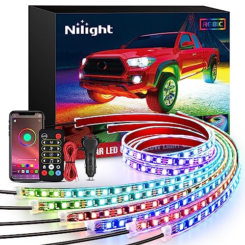 6PCS Dream Color LED Underglow Lights with APP & Remote Control