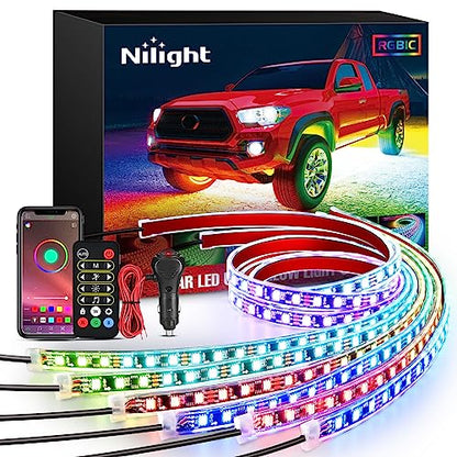 6PCS Dream Color LED Underglow Lights with APP & Remote Control
