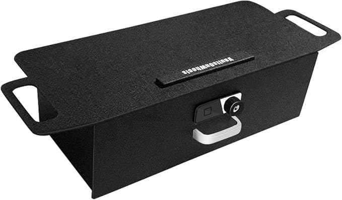 VaultsOnWheels for 2025 2024 Tesla Cybertruck Front Seat Safe Vault Gun Safe Box Driver/Passenger Side Drawer LockBox Anti-Theft Biometric Fingerprint Lock