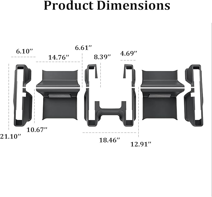 Front Seat Guide Rail Protector Under Seat Floor Mats for Tesla Model Y Juniper, 9PCS TPE Track Rail Trim Cover Underlay Protector Guards for Model Y Juniper Interior Accessories 2026