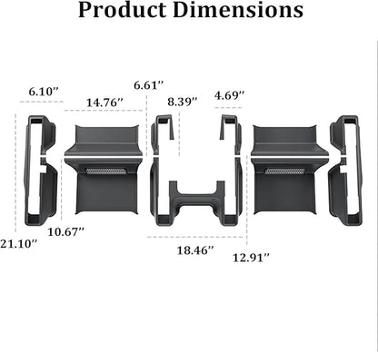 Front Seat Guide Rail Protector Under Seat Floor Mats for Tesla Model Y Juniper, 9PCS TPE Track Rail Trim Cover Underlay Protector Guards for Model Y Juniper Interior Accessories 2026