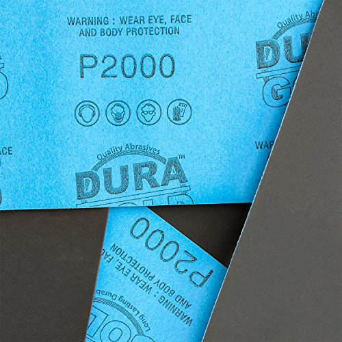 Premium 2000 Grit Wet or Dry Sandpaper Sheets (25 Count)