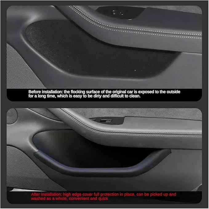 Compatible for Tesla Model 3 Highland 2024 Door Full Storage Box Slot Organizer Tray Waterproof Scratch Resistant Protector Car Accessories