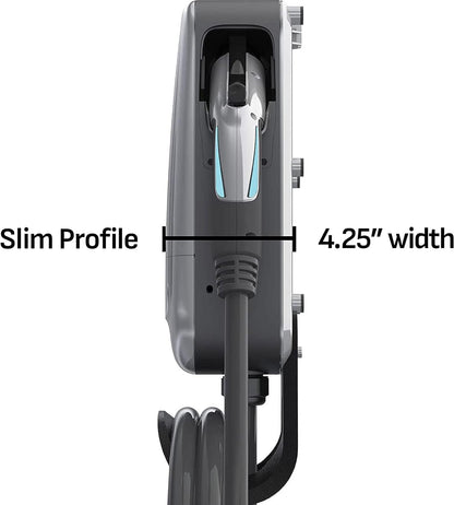 Schumacher Electric 240V / 40A Level 2 EV Wall Charger - NEMA 14-50 Plug - with Universal SAE-J1772 Connector - Wi-Fi & Bluetooth Enabled - Weather-Resistant for Indoor or Outdoor Use - SEV1600P1450