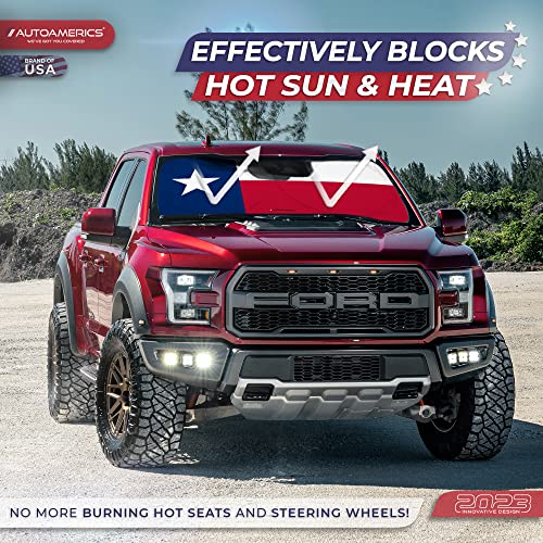 Truck Windshield Sun Shade with Storage Pouch & Anti
