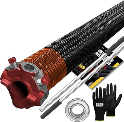Garage Door Torsion Spring 273x2x41 for Left Side of Garage Door with Winding Bars