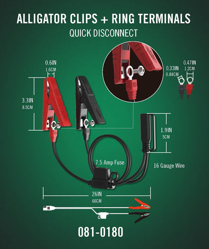 Battery Tender 5 AMP Selectable 12V / 24V Battery Charger and Maintainer - Switchable 5 AMP / 2.5 AMP Onboard Marine for Boat Watercraft - Screw Mountable Heavy Duty Weather Resistant - 022-0258-DL-WH