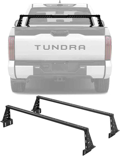 Universal Overland Truck Bed Cargo Rack, Heavy Duty Low Profile 10" Platform (Large)