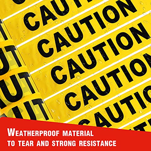 2 Pack Yellow Caution Tape Roll (2000 Foot)